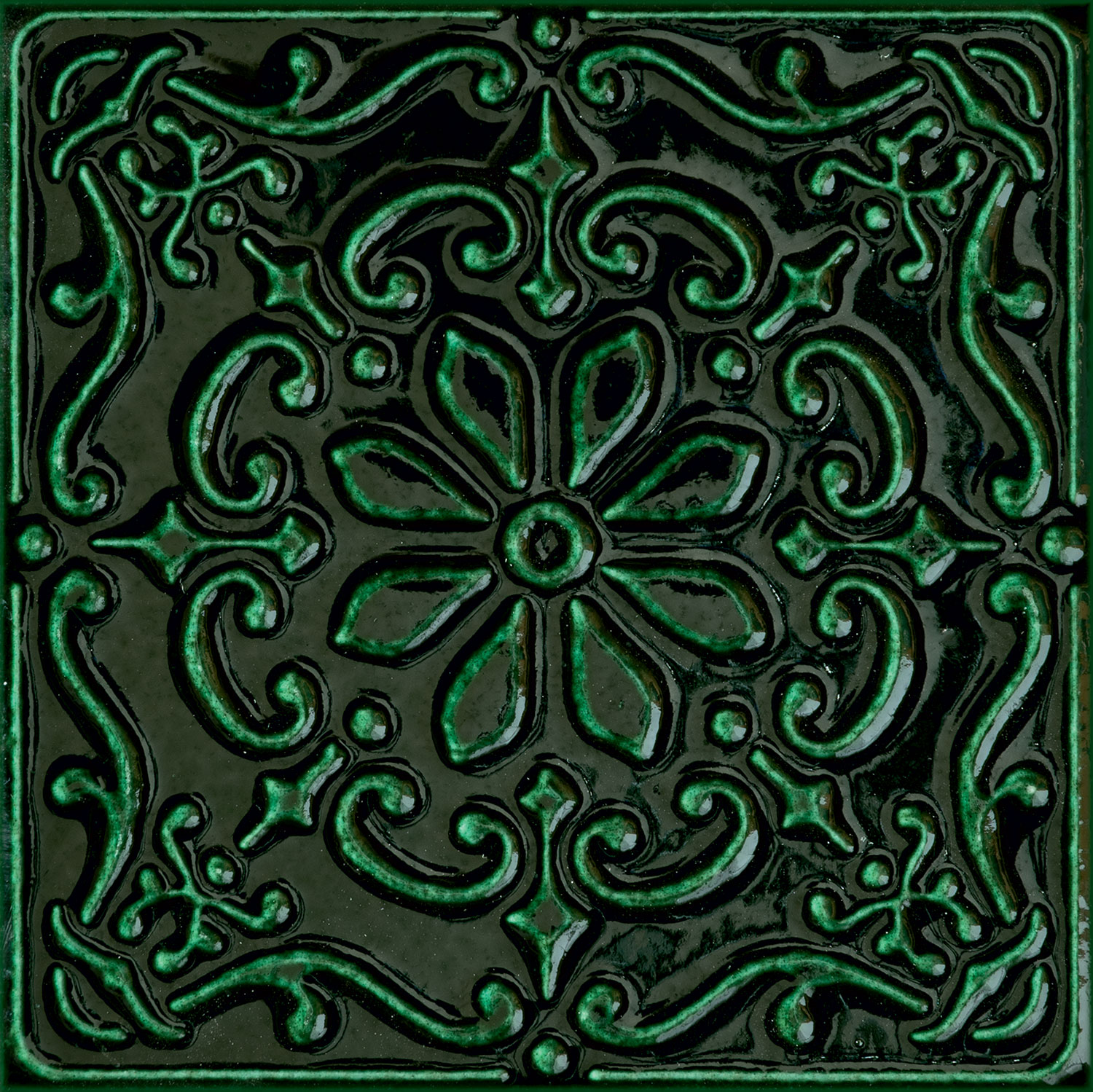 Dekor Tinta Green 14,8x14,8 cm