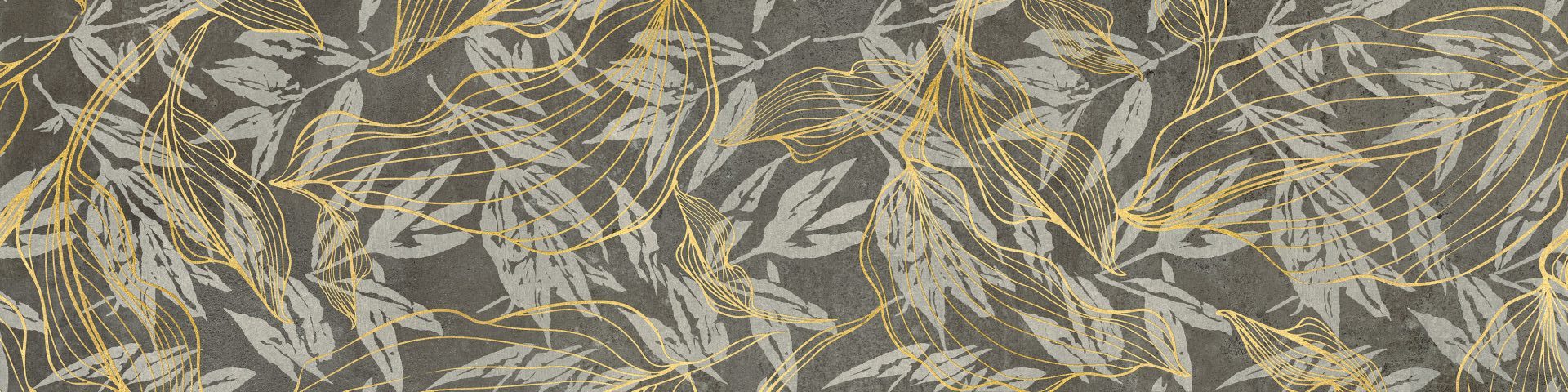 Dlažba Softcement Graphite Dekor Flower Mat. 119,7x29,7 cm