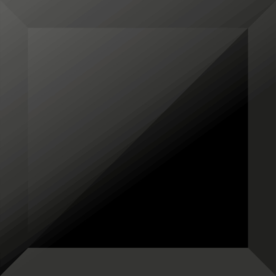 Dekor Quadra Crystal Black Glass 15x15 cm