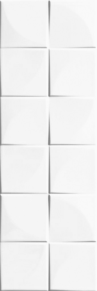Obklad Quadra White Glossy Bílá 75x25 cm