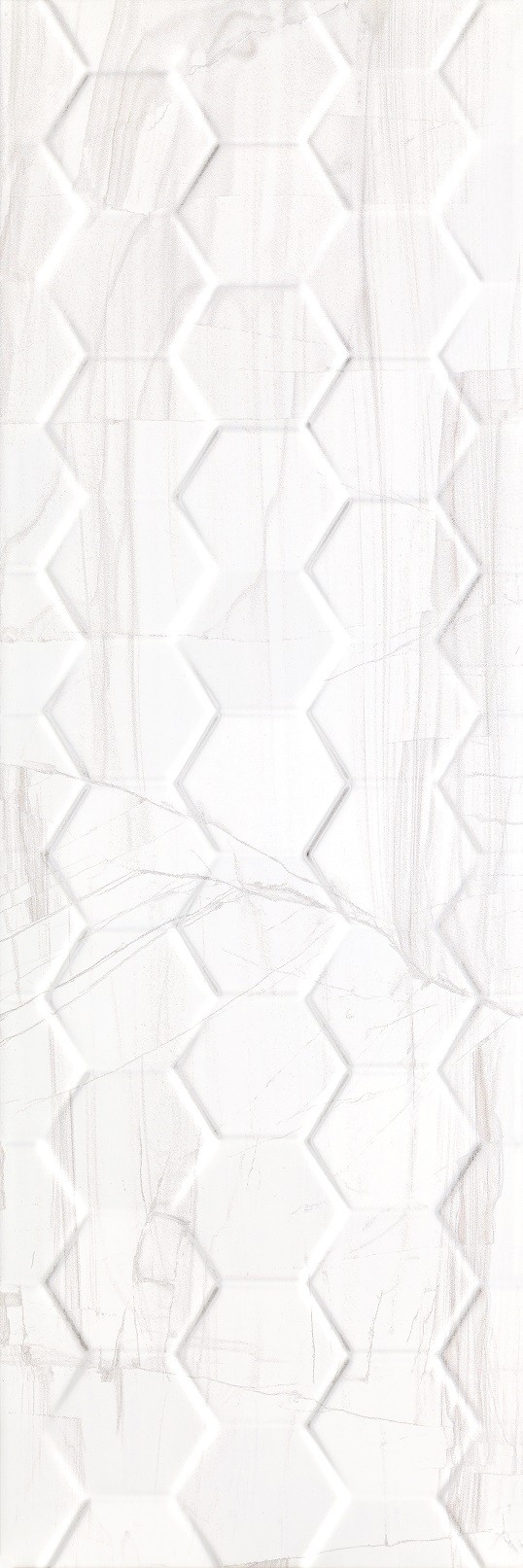 Obklad Brennero White Hexagon 75x25 cm