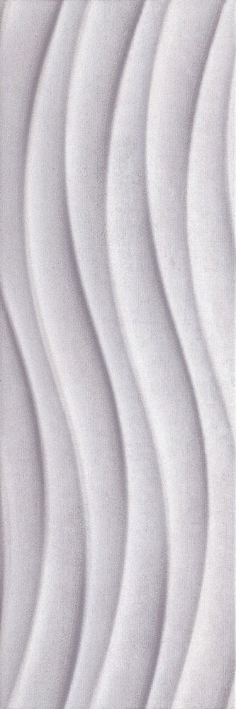Obklad Milano Soft Grey Wave Rekt. 75x25 cm
