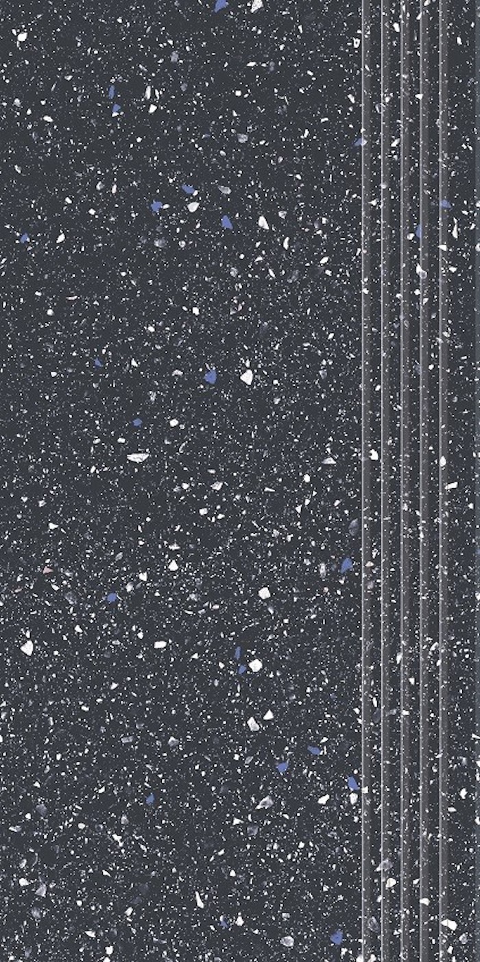 Schodovka Moondust Antracite Tmavě Šedá Mat. 59,8x29,8 cm