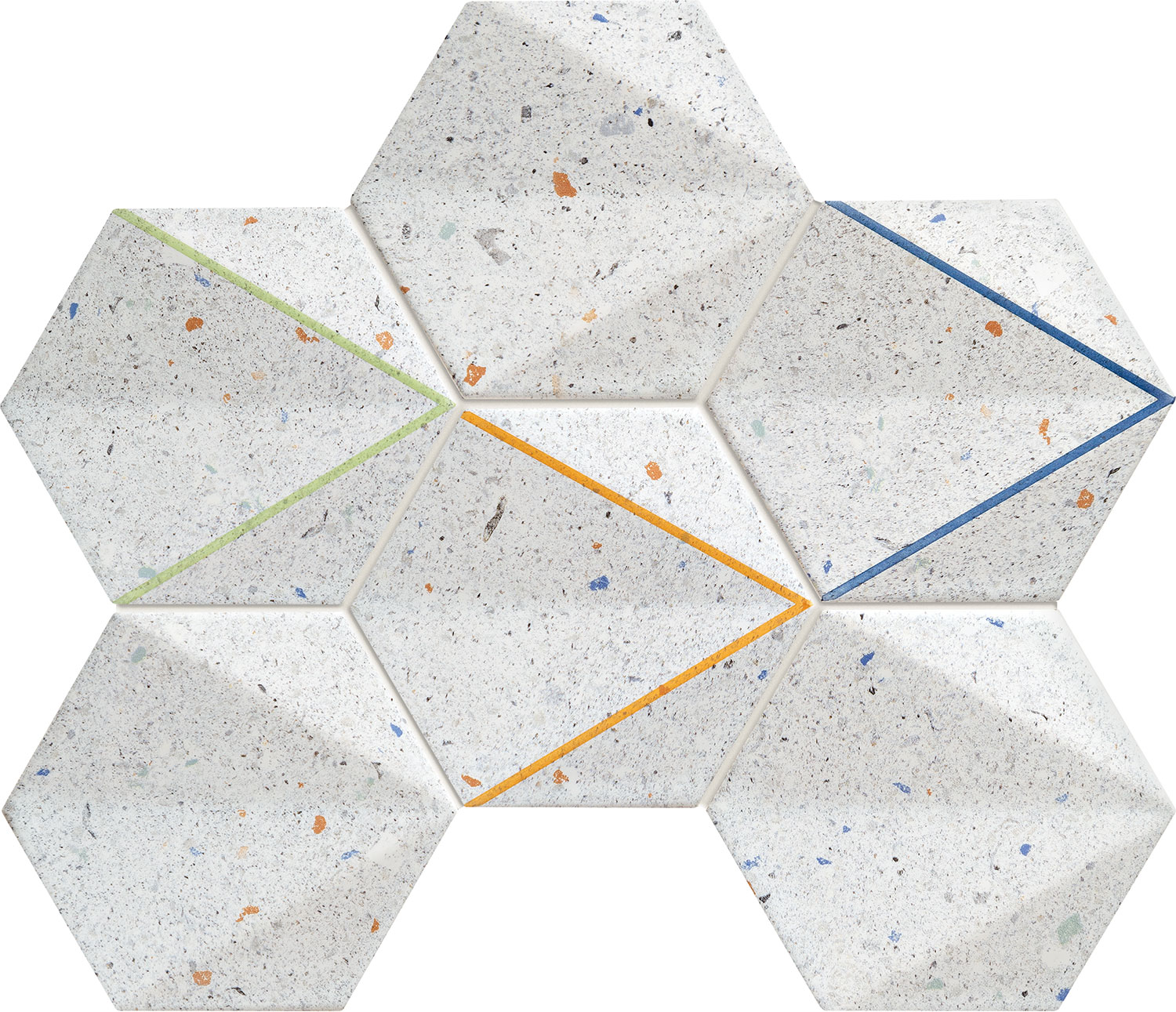 Mozaika Dots Grey 29,8x22,1 cm