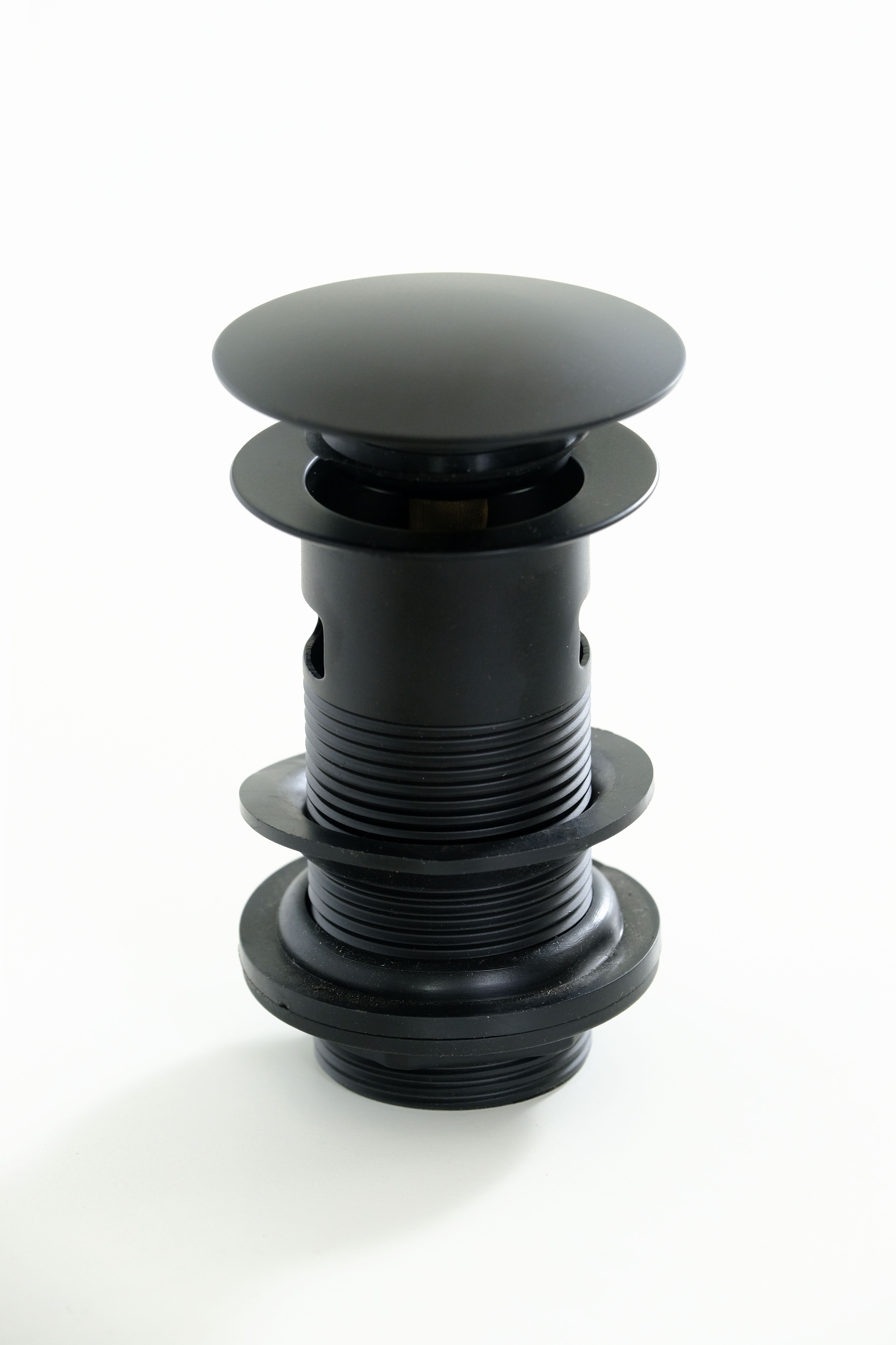 Výpusť CLICK-CLACK pro umyvadla s přepadem BLACK