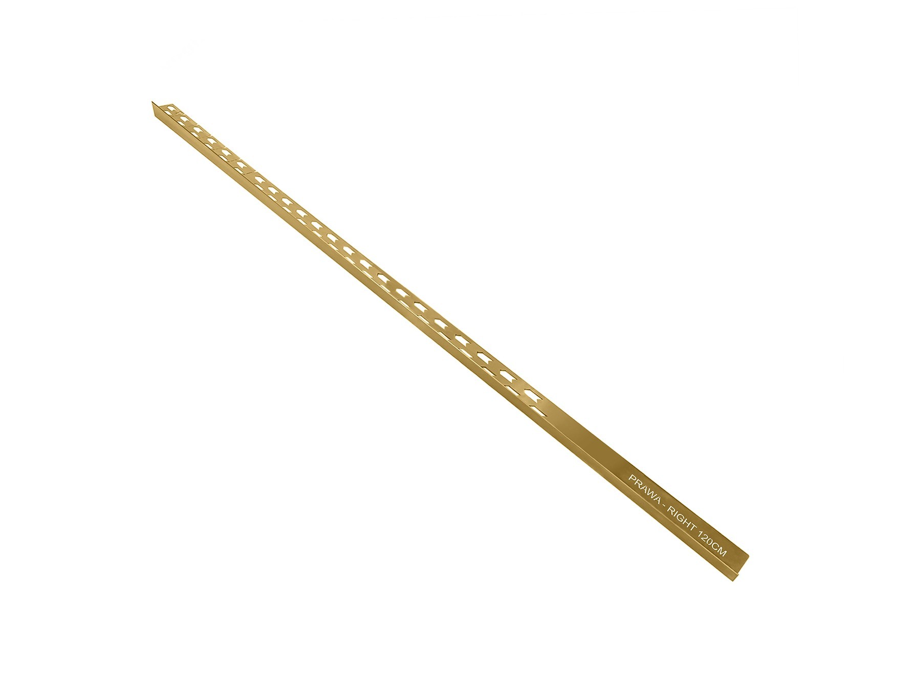 Spádová lišta NEO - zlatá Barva - Zlatá, Materiál - Nerez, Rozměr A - 150 cm, Varianta - Pravá