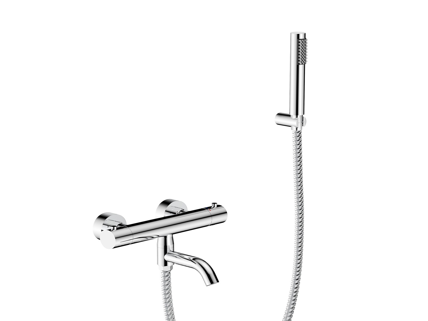Nástěnná termostatická vanová baterie VEO chrom s příslušenstvím
