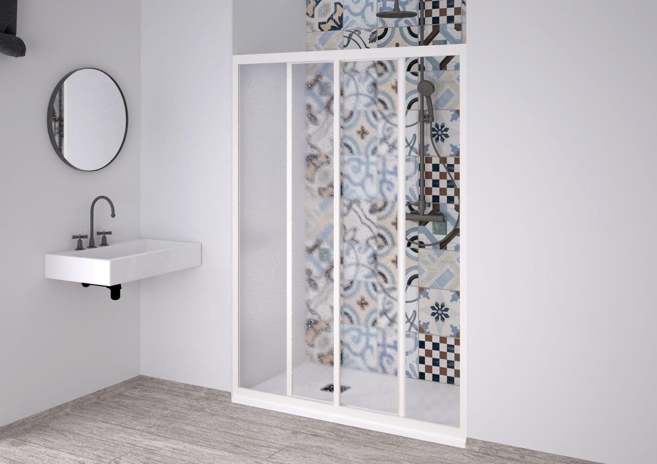Sprchové dveře PORTA NEW BARVA rámu - Bílá, Rozměr A - 120 - 130 cm