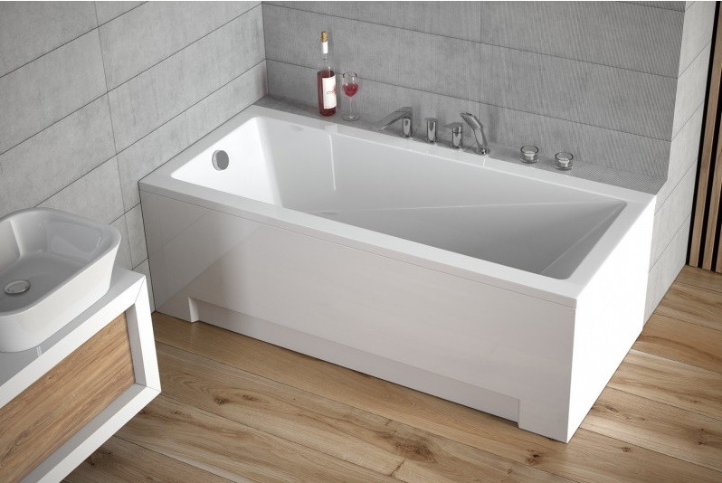 Obdélníková vana TERMI Nožičky k vaně - S nožičkami, Rozměr vany - 180 × 80 cm