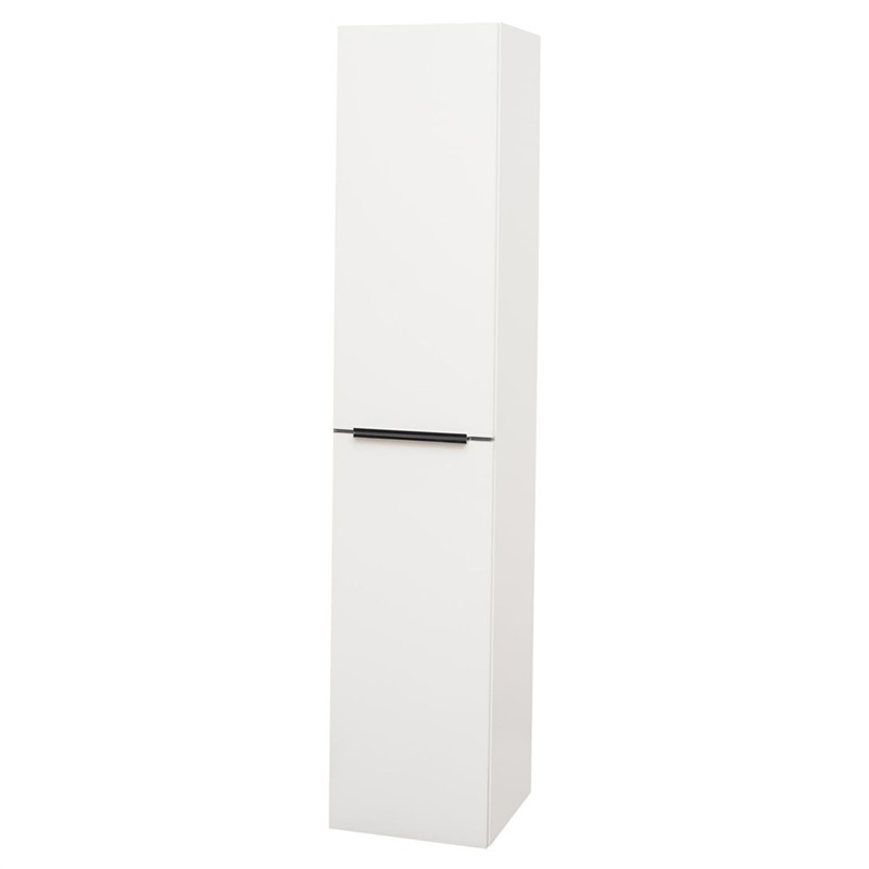 Mailo, koupelnová skříňka, vysoká, L/P otevírání, bílá, dub, antracit, 385x1700x350 mm