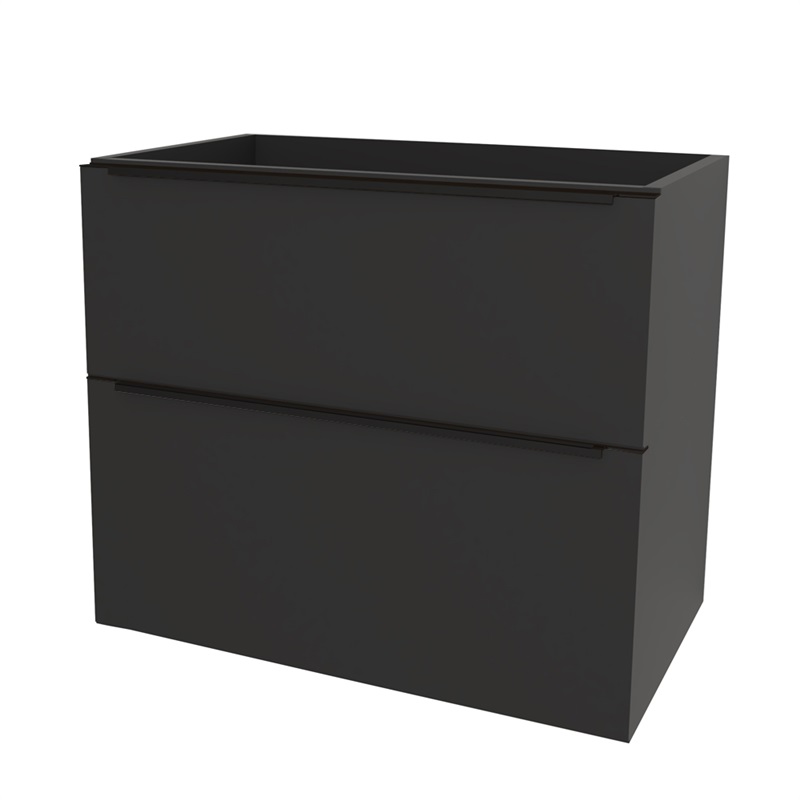 Mailo, koupelnová skříňka 101 cm, černé madlo, Multidecor, Beton Chicago tm šedý