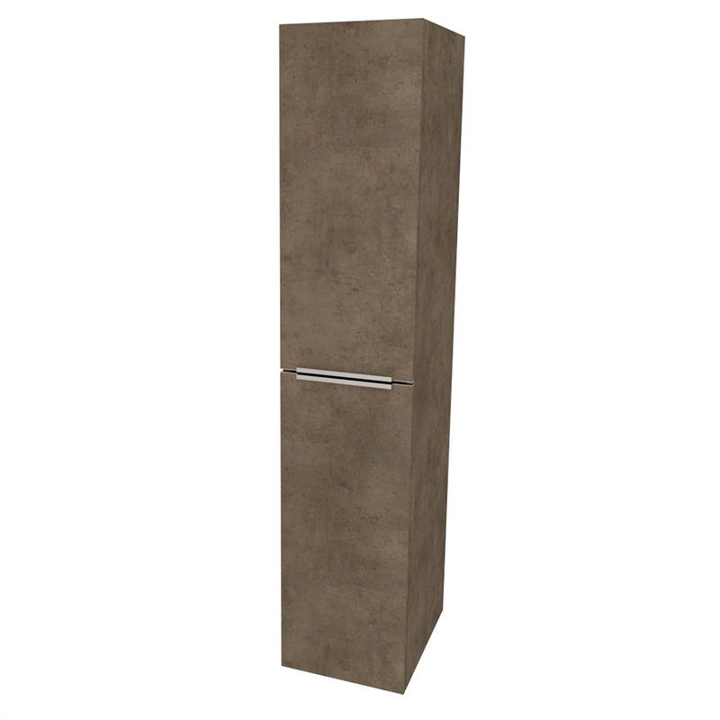 Mailo, koupelnová skříňka vysoká 170 cm,  Multidecor, Šedý Supermat