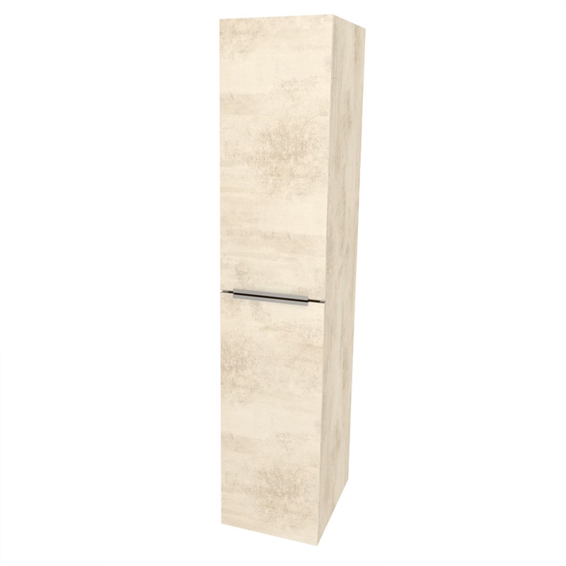 Mailo, koupelnová skříňka vysoká 170 cm,  Multidecor, Lávová šedá