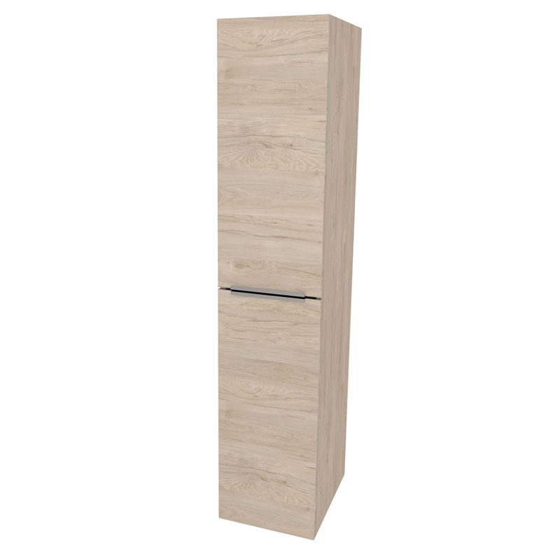 Mailo, koupelnová skříňka vysoká 170 cm,  Multidecor, Bílá lesk perlička