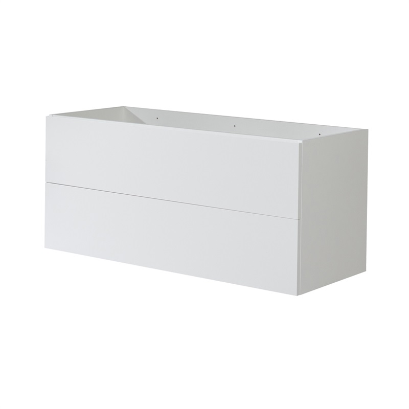 Aira desk, koupelnová skříňka, bílá, dub, šedá, 2 zásuvky, 120 cm