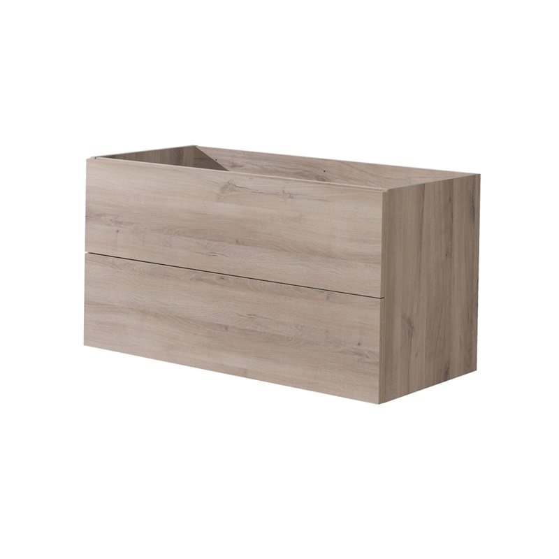Aira desk, koupelnová skříňka, šedá, 2 zásuvky, 1010x530x460 mm