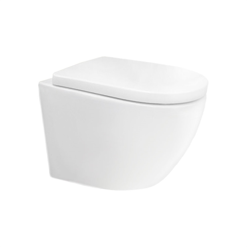 WC závěsné kapotované, tiché splachování, RIMLESS, 495x360x370, keramické, vč. sedátka CSS115SN