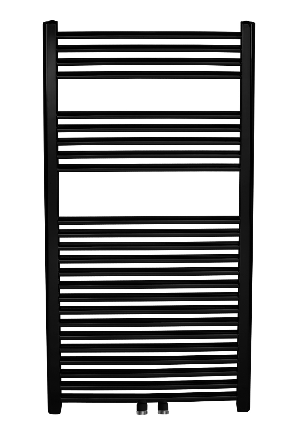 Otopné těleso černé - rovné, středové připojení 600/1600/RS,5